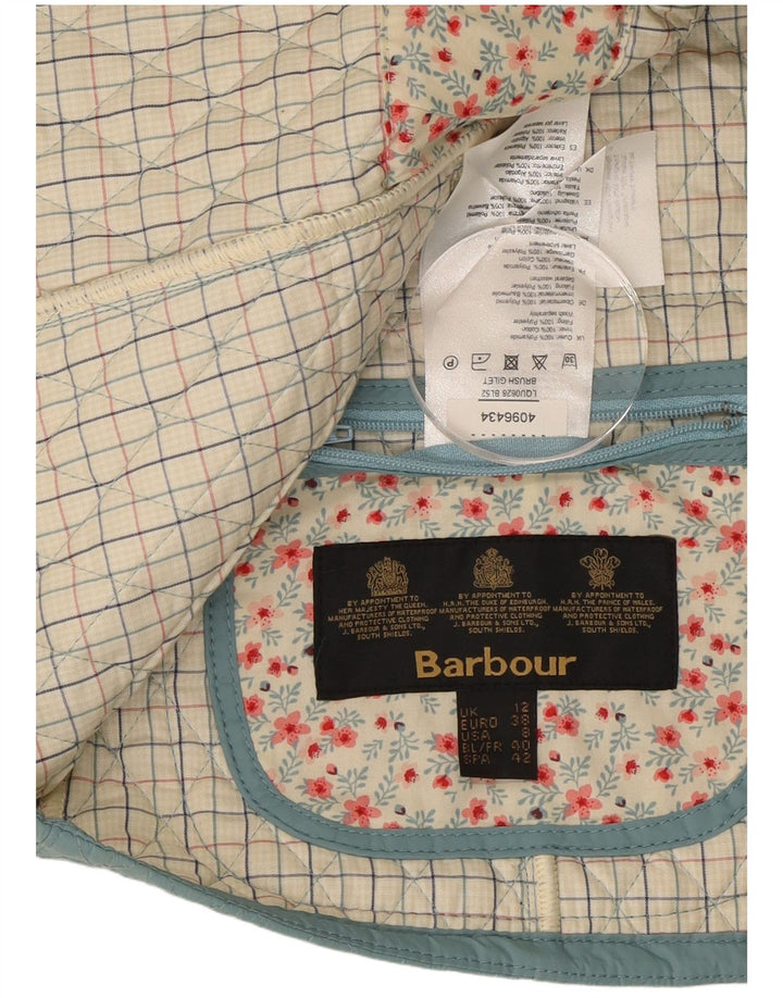 Gilet trapuntato da donna Barbour UK 12 blu medio in poliammide