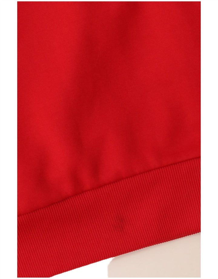Maglione con cappuccio e zip da uomo Hummel piccolo rosso