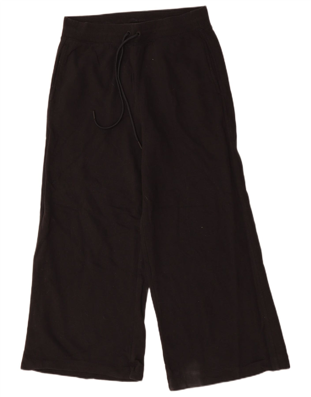 Pantaloni da tuta a gamba larga da donna Marks & Spencer UK 12 medio nero