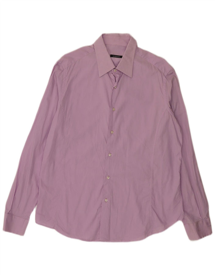 Camicia Roccobarocco Uomo XL Viola Cotone