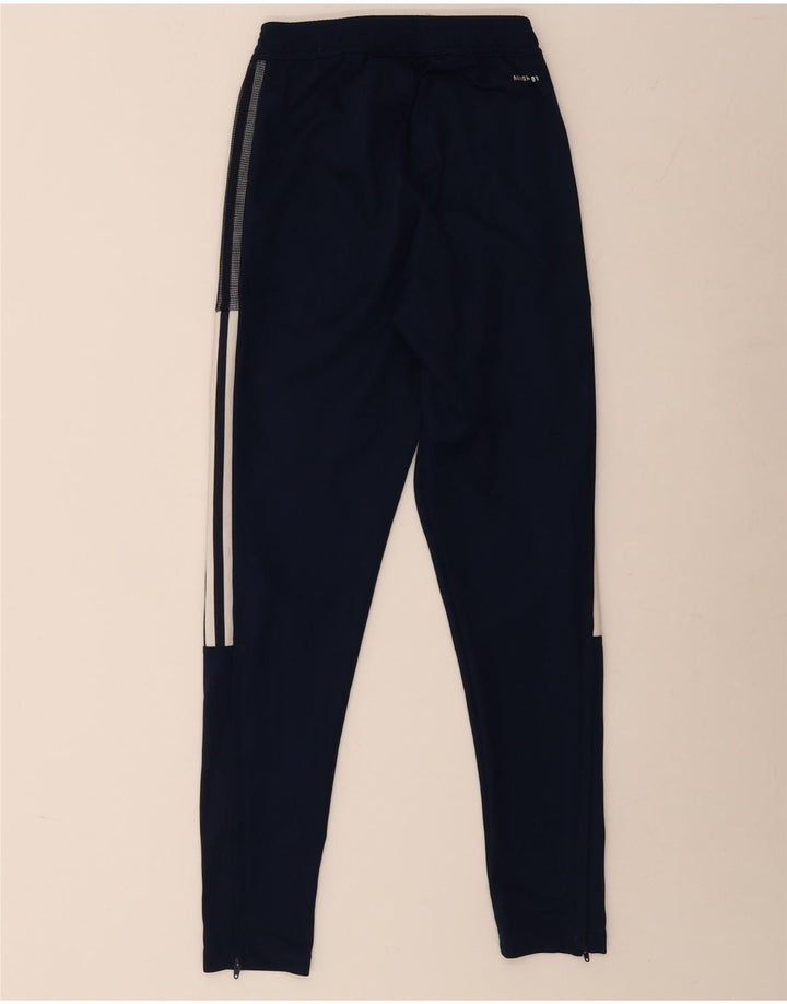 Pantaloni da tuta Adidas Aeroready da uomo XS in poliestere blu navy