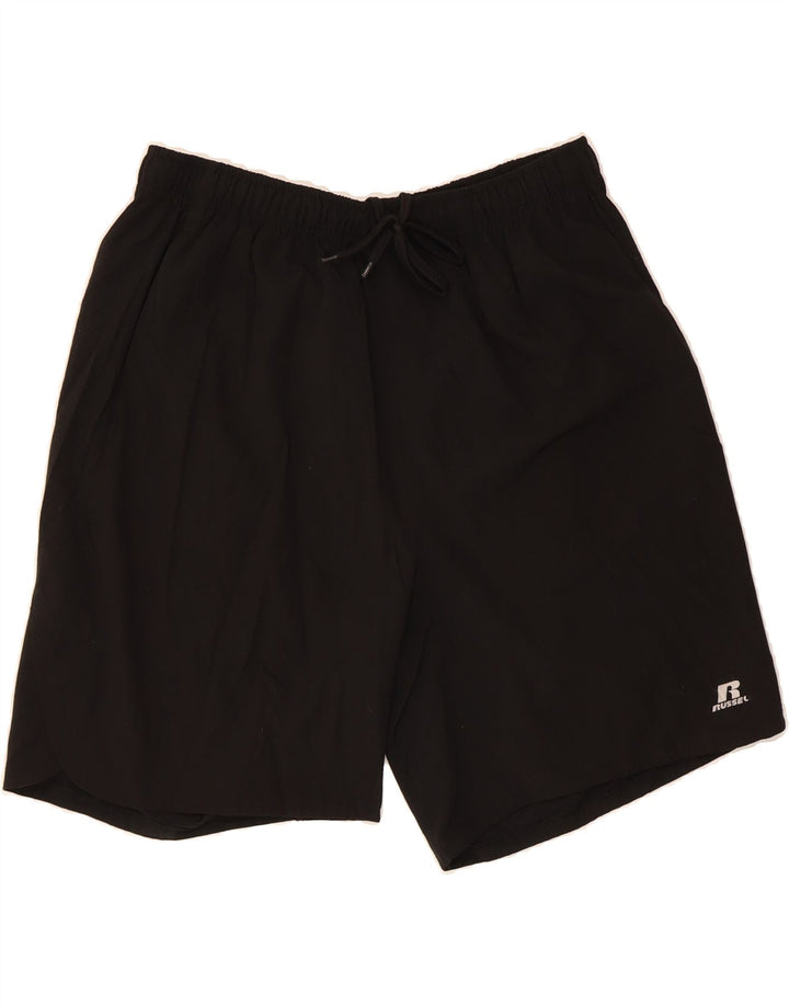 RUSSELL ATHLETIC Womens Sport Shorts UK 18 XL Black Polyester Vintage Russell Athletic and Second-Hand Russell Athletic from Messina Hembry 
