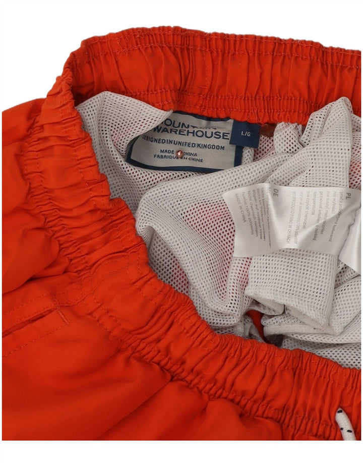 Pantaloncini da bagno da uomo Mountain Warehouse grandi in poliestere arancione