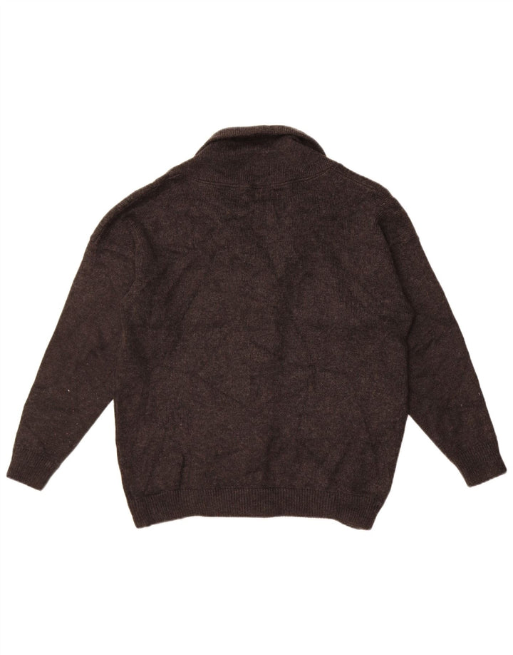 Maglione cardigan da ragazzo Marks & Spencer 12-13 anni in lana grigio medio