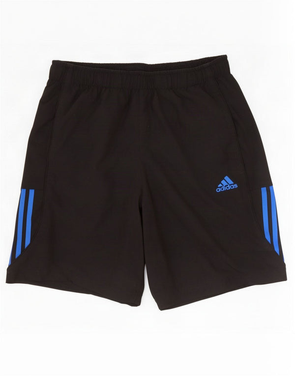 Pantaloncini sportivi Adidas Climalite da uomo medio poliestere nero