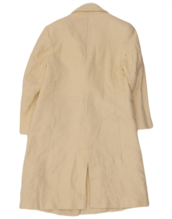 Cappotto doppiopetto da donna Zara UK 14 Lana bianco sporco medio
