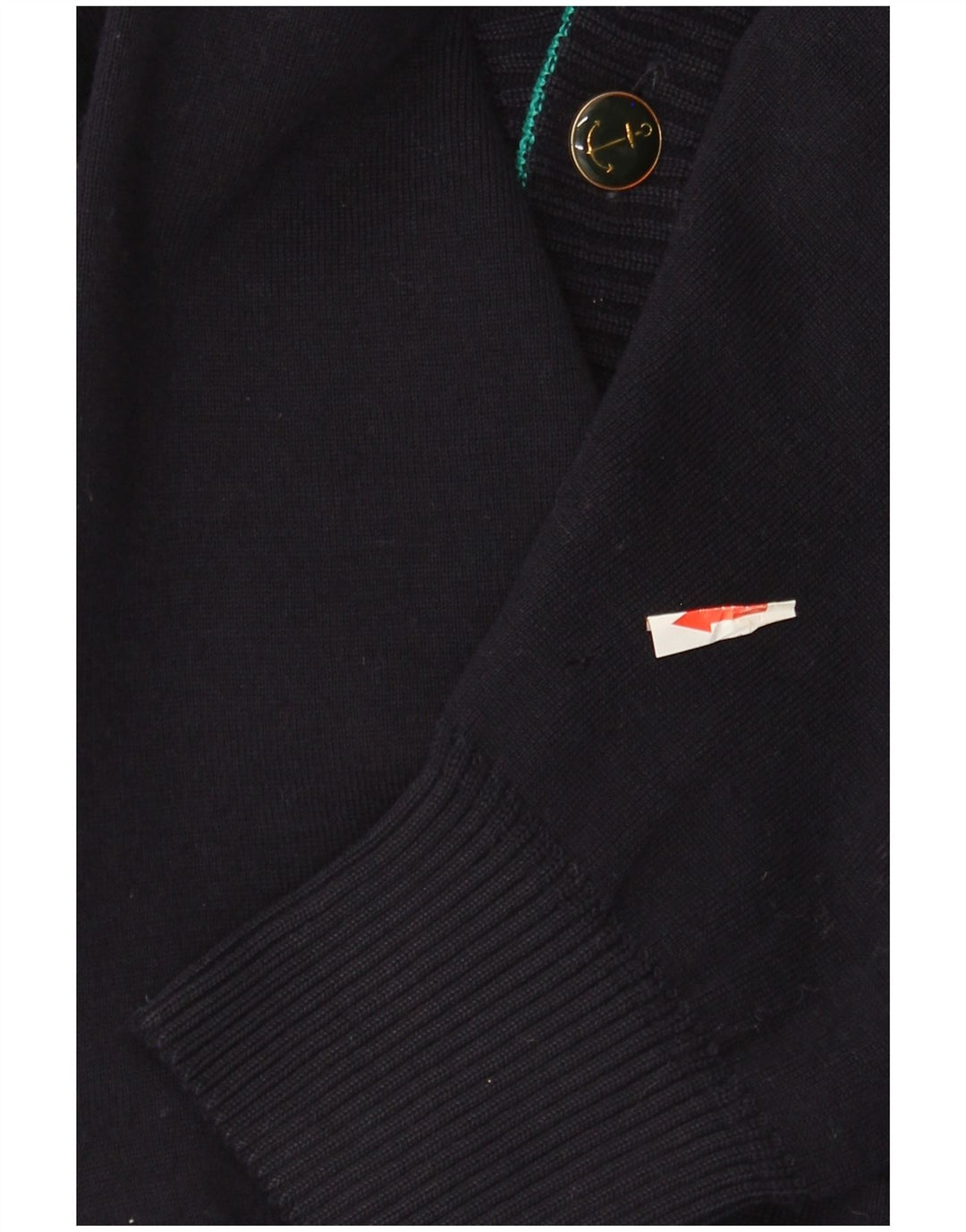 Maglione cardigan da uomo Blue Drake grande lana blu navy