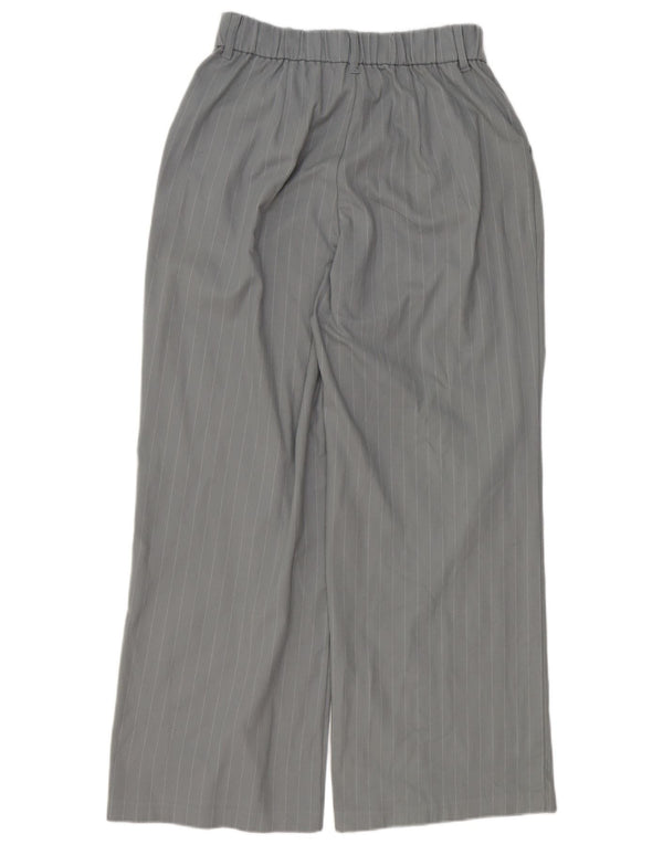 Pantaloni chino Hollister da donna a gamba larga medi W30 L29 gessati grigi