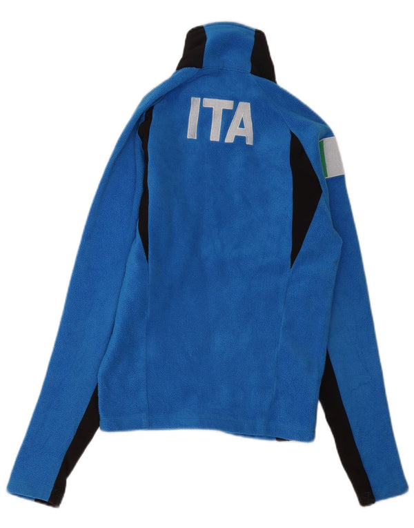 Giacca in pile grafica KAPPA Italia da donna UK 6 XS Blu Colourblock