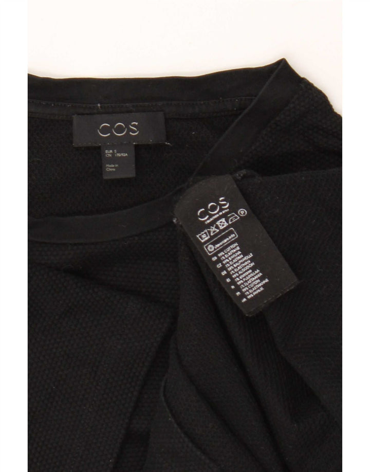 T-shirt da uomo Cos Top piccola in cotone nero
