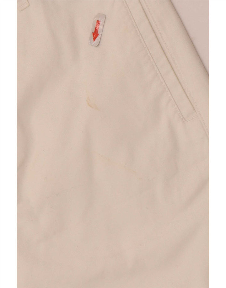 Pantaloncini chino Slam da uomo su misura IT 48 medio W32 cotone bianco