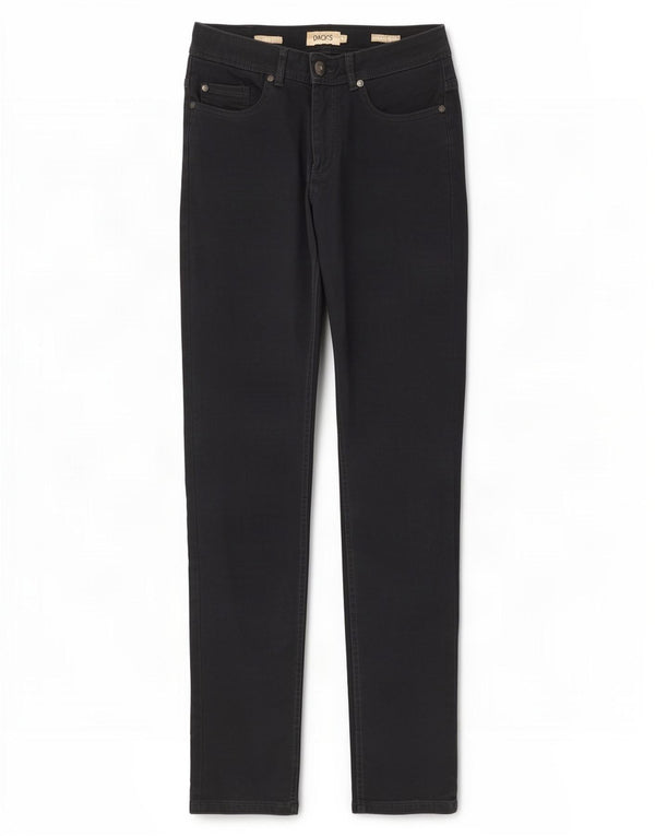 Pantaloni casual slim fit da uomo di Dack IT 44 XS W34 L30 cotone blu navy