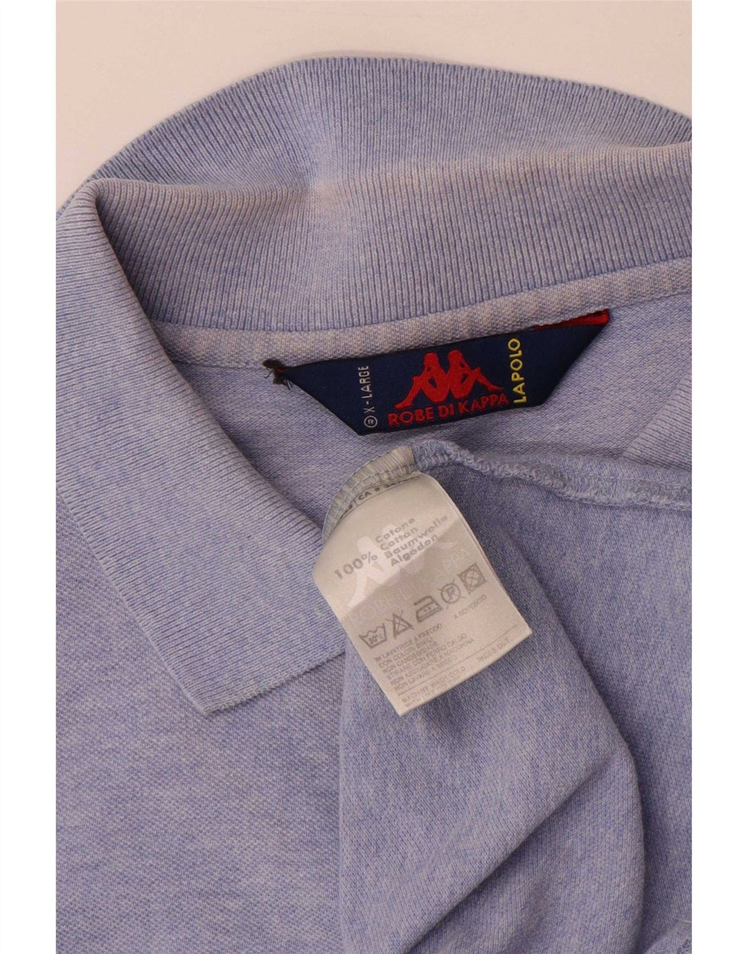 Polo Kappa Uomo XL Cotone Blu