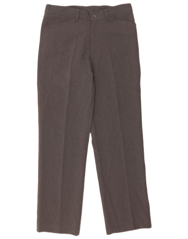Pantaloni casual dritti da uomo Farah W32 L31 poliestere grigio