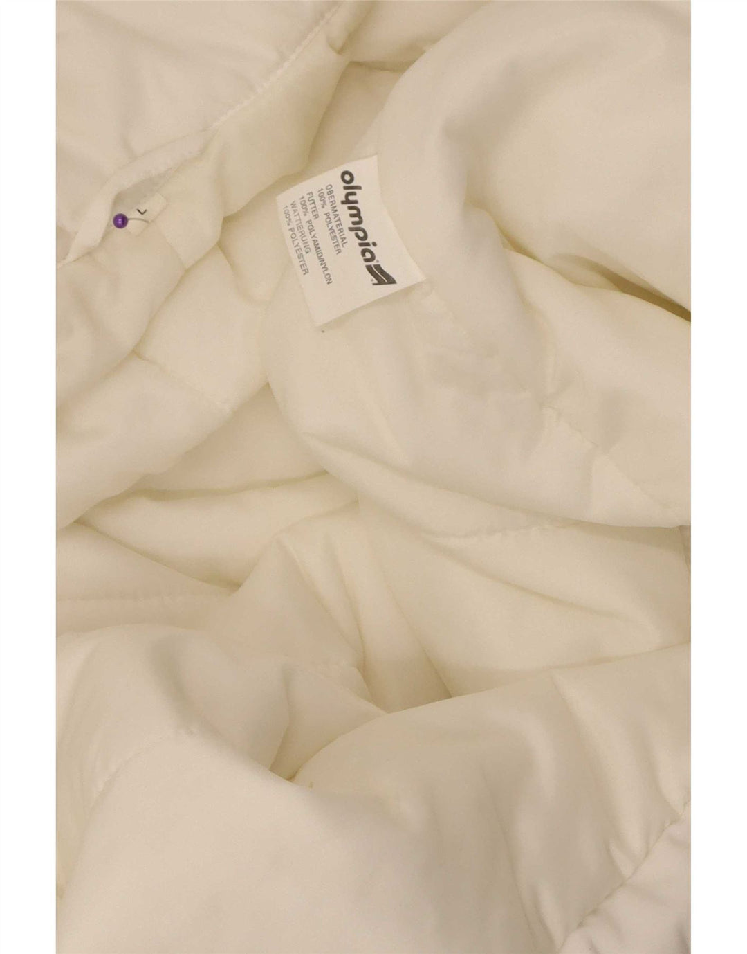 Gilet pratico da uomo Olympia UK 40 grande poliestere bianco