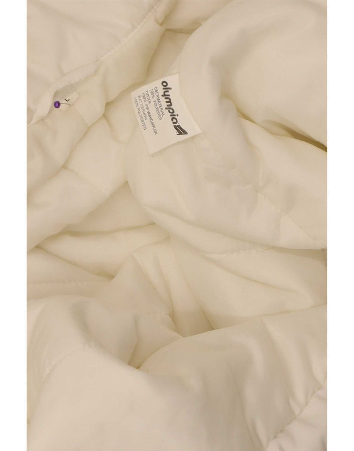 Gilet pratico da uomo Olympia UK 40 grande poliestere bianco