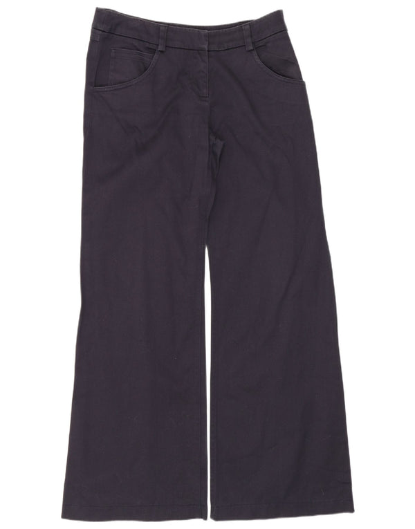 Pantaloni casual a gamba larga da donna Max & Co. UK 8 Small W28 L28 Blu navy