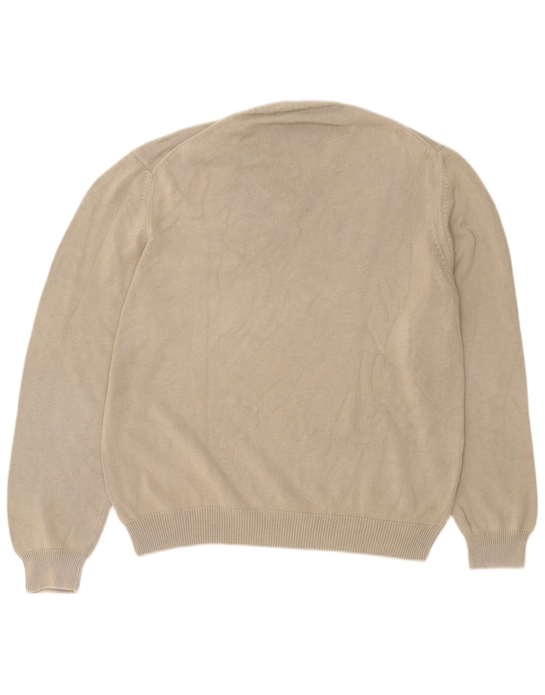 Maglione da uomo con scollo a V Henry Cottons grande cotone beige