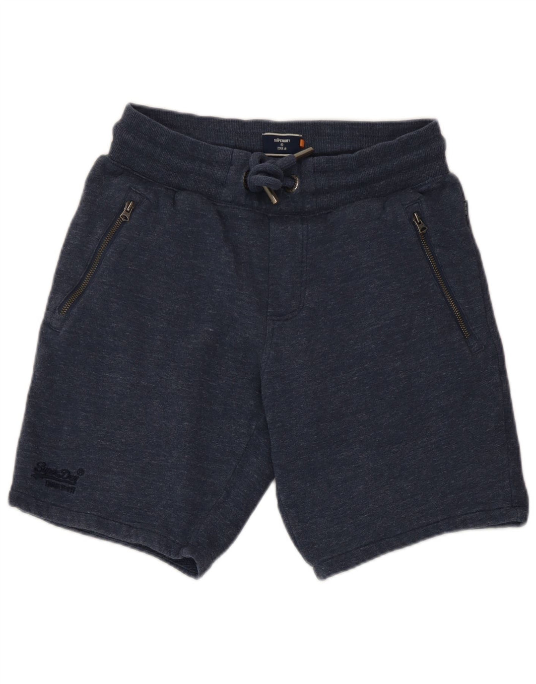 Pantaloncini sportivi da uomo Superdry piccoli in cotone screziato blu navy
