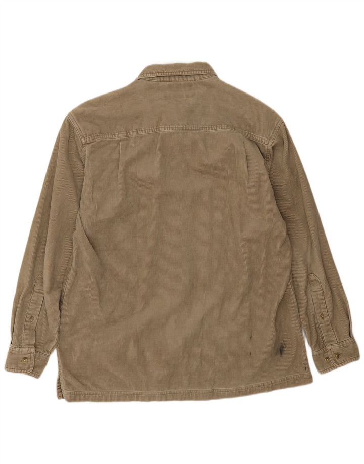 Camicia da uomo in velluto a coste Columbia, cotone beige medio