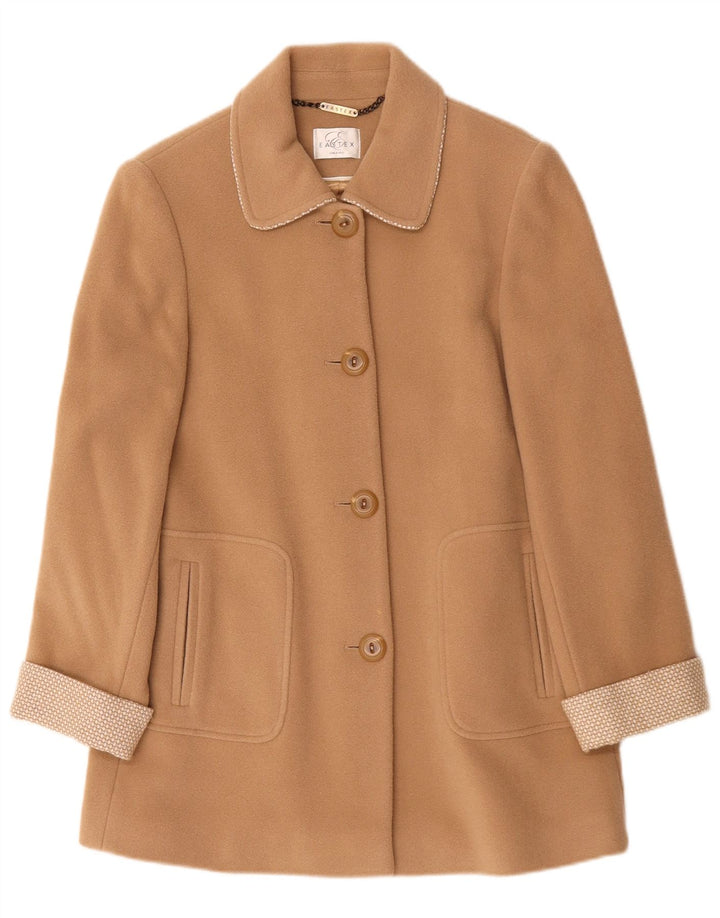 Cappotto oversize da donna Eastex UK 10 Small Beige in poliammide