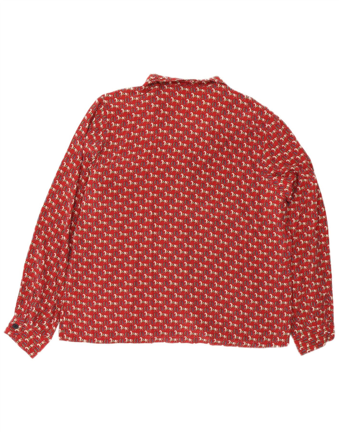 Ball On Camicia da donna con motivo astratto Camicetta EU 40 Seta rossa media