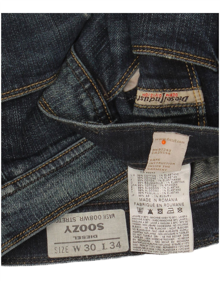 Jeans dritti Soozy da donna DIESEL W30 L34 cotone blu