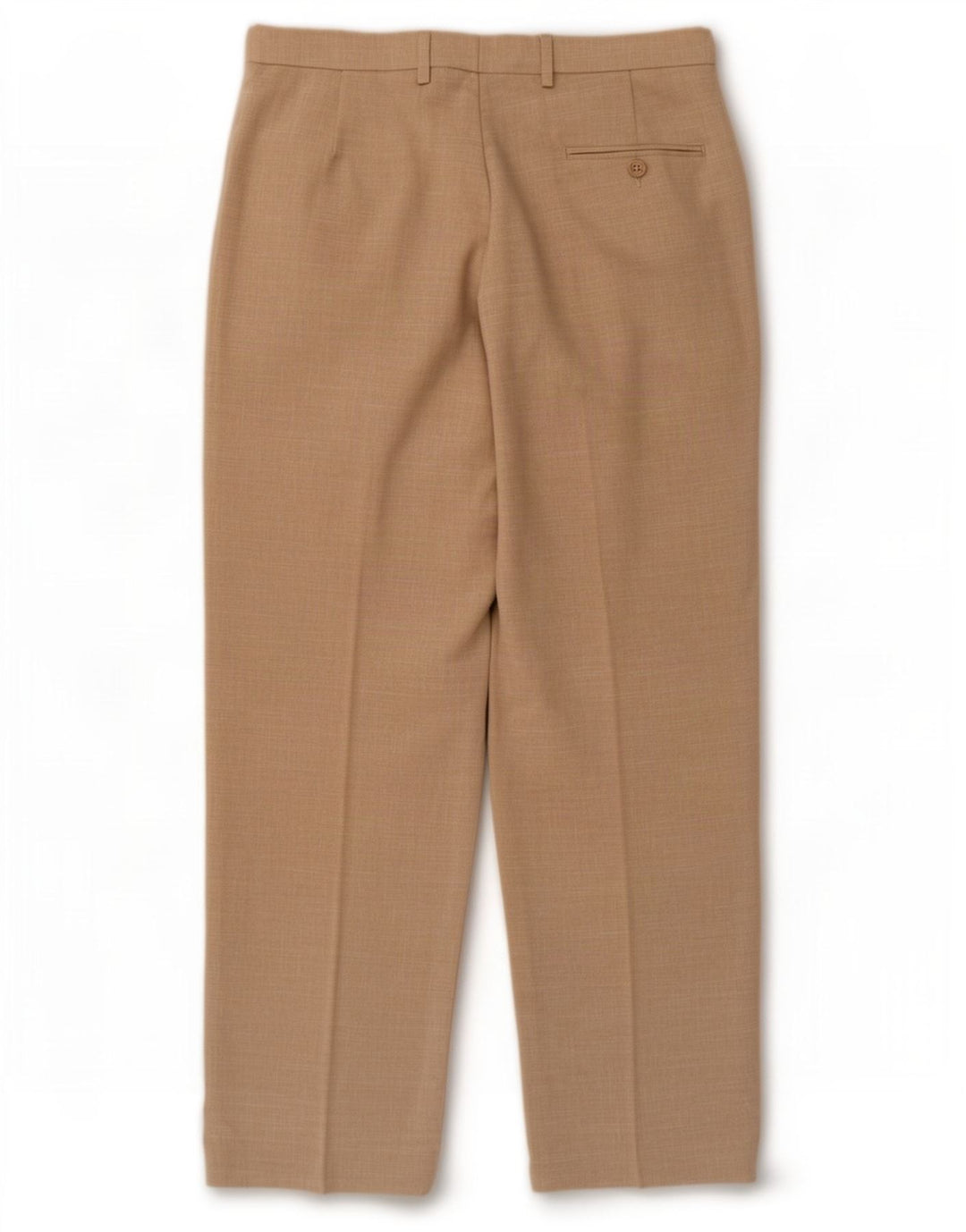 Pantaloni da abito dritti da uomo Marks & Spencer W32 L31 Poliestere beige