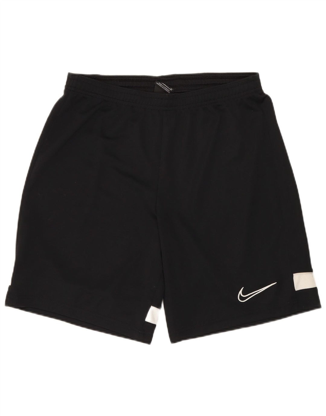 Pantaloncini sportivi Nike da uomo piccoli in poliestere color block nero