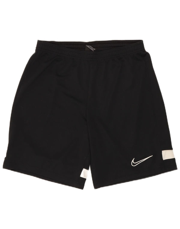 Pantaloncini sportivi Nike da uomo piccoli in poliestere color block nero