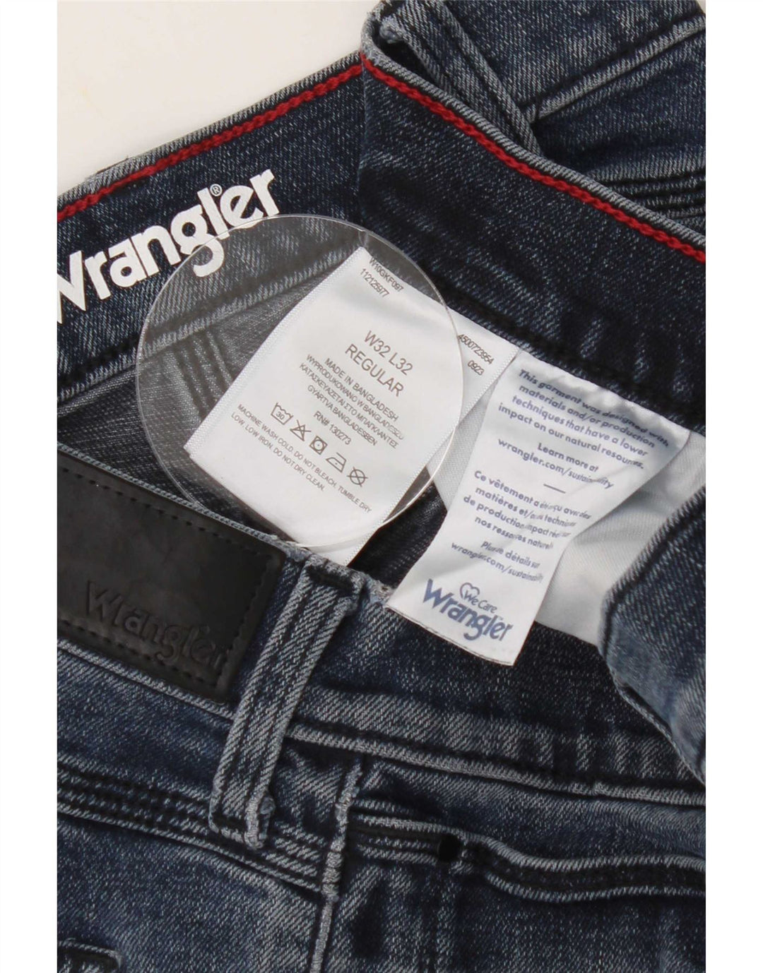 Jeans slim regolari da uomo Wrangler W32 L32 cotone blu