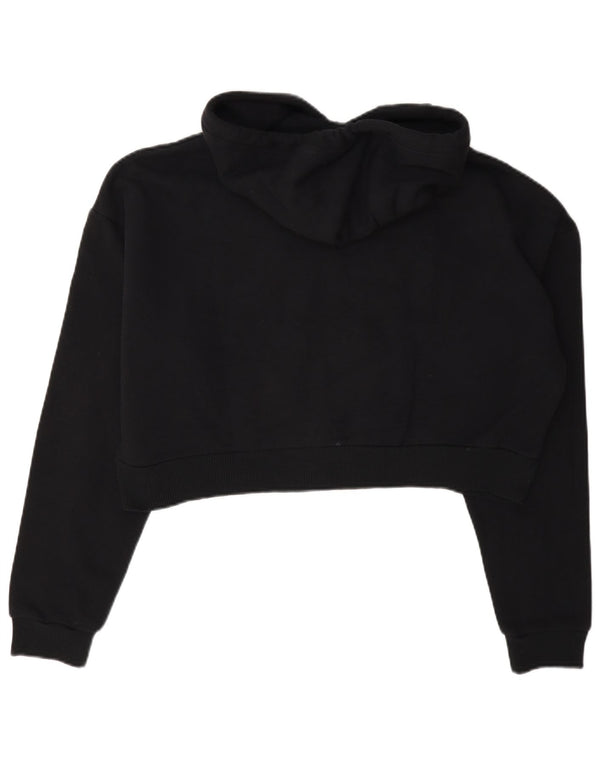 Maglione con cappuccio grafico da donna Napapijri Geographic Crop UK 14 medio nero