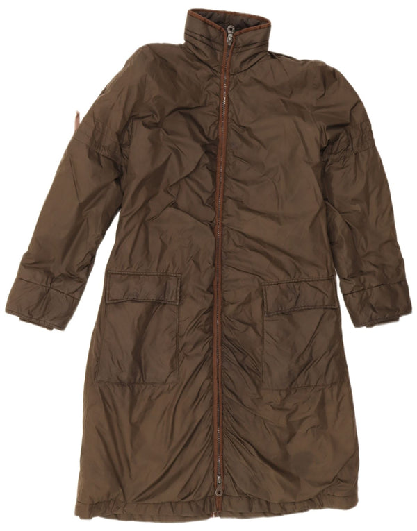 Cappotto imbottito da donna Dkny UK 6 XS cotone kaki