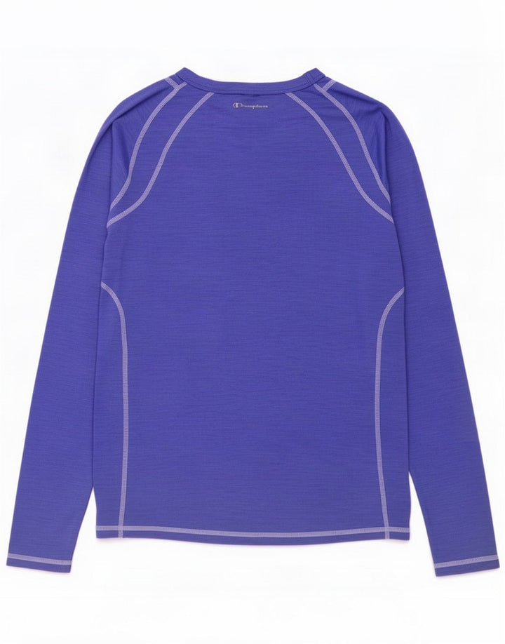 Champion Maglia a maniche lunghe da donna UK 12 Medio Viola Poliestere
