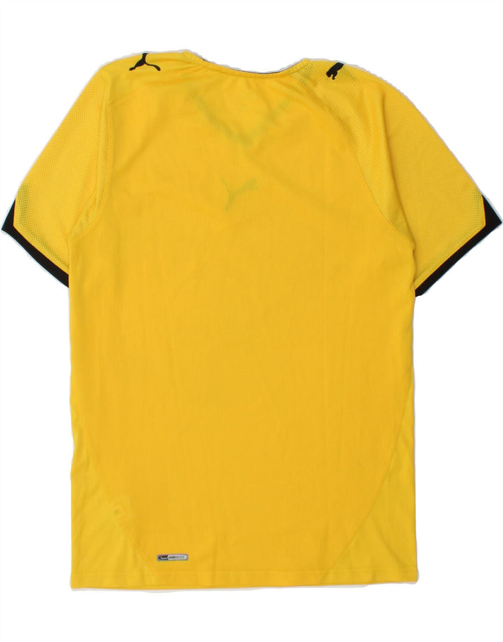 PUMA Mens T-Shirt Top Medium Yellow Polyester Vintage Puma and Second-Hand Puma from Messina Hembry 