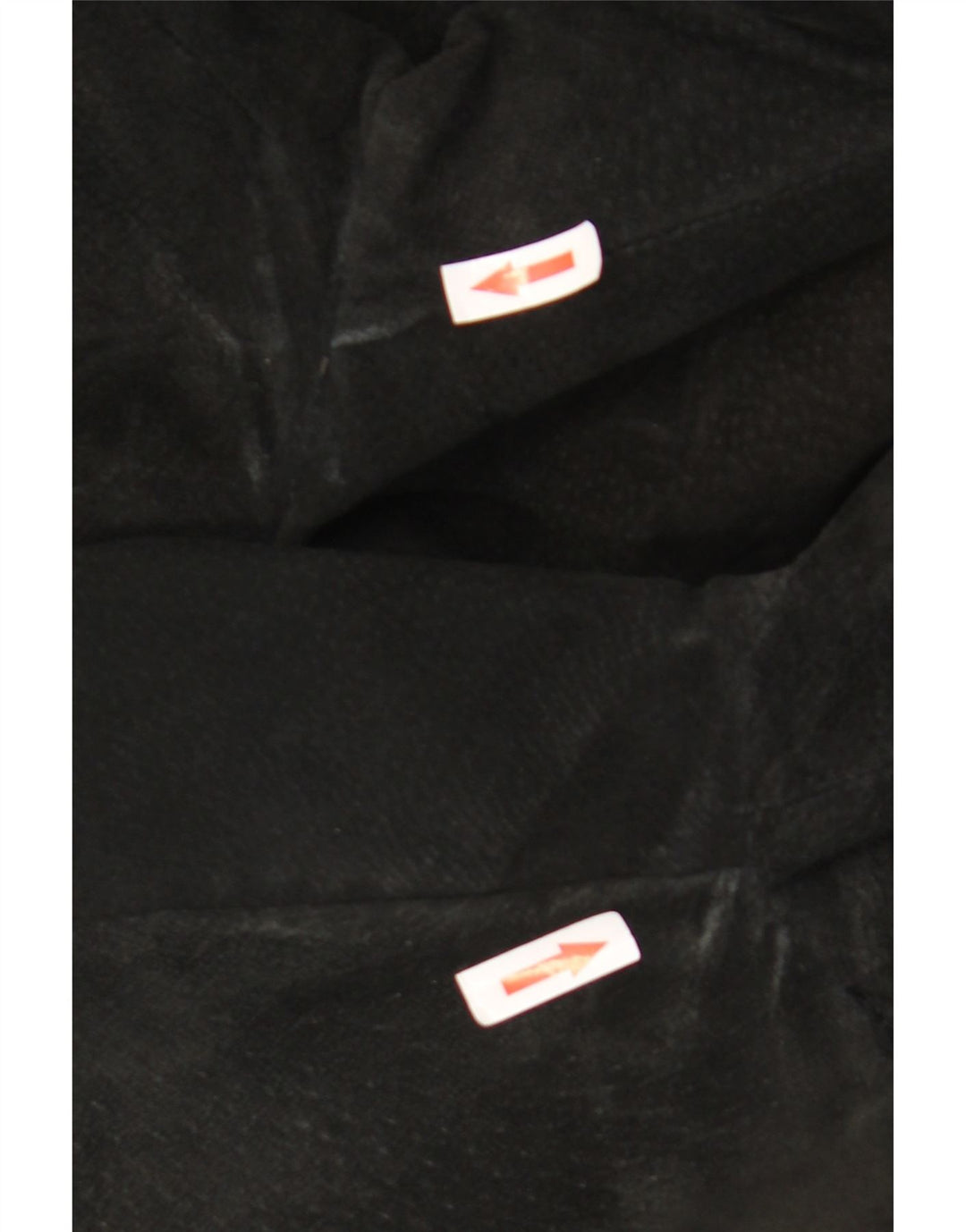 Giacca blazer vintage da uomo in pelle scamosciata a 3 bottoni UK 38 media nera