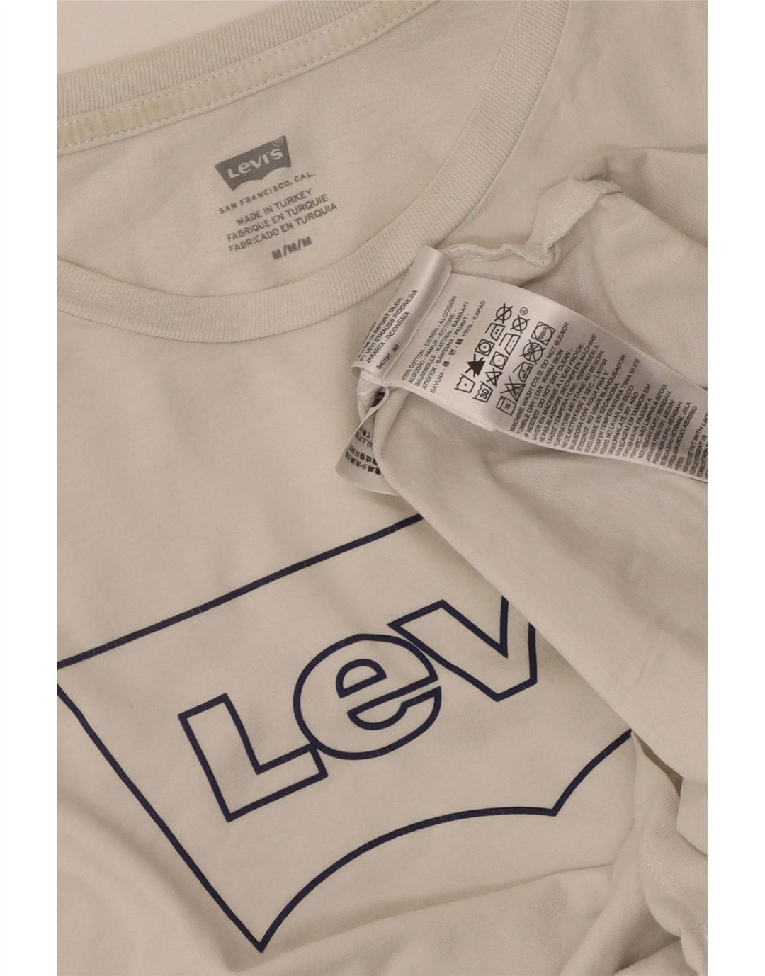 T-shirt grafica da uomo Levi's Top in cotone bianco medio