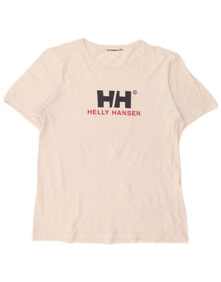 T-shirt grafica da uomo Helly Hansen grande bianca
