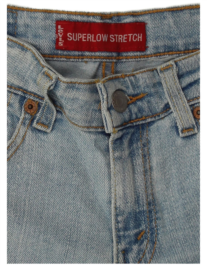 Levi's Womens Stretch Super Low Bootcut Jeans W28 L31 Blue