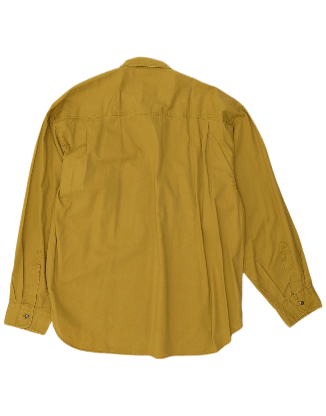 Camicia vintage da uomo XL in cotone giallo