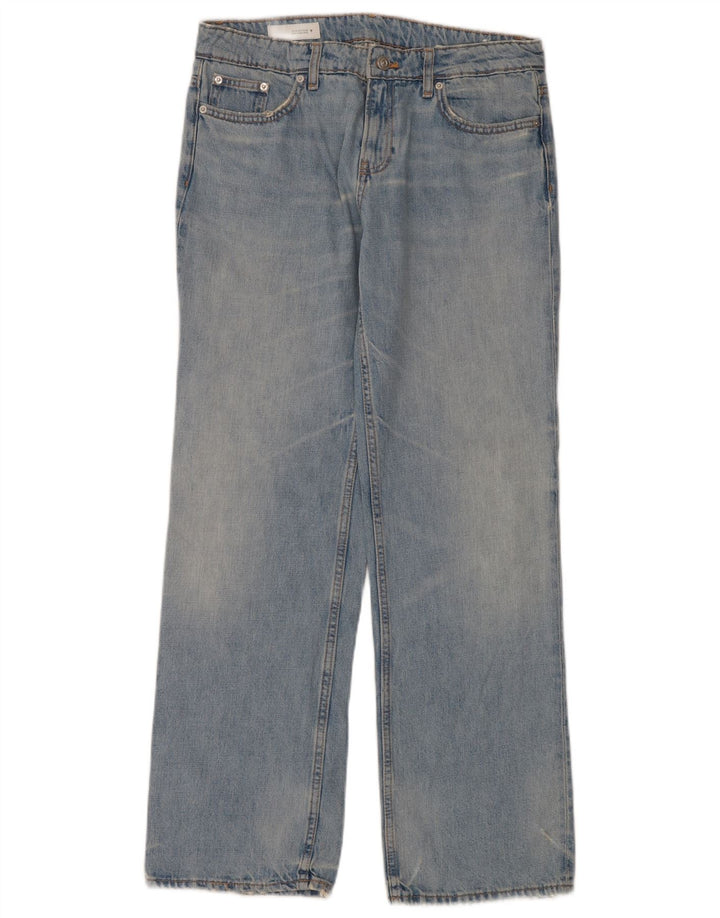 Jeans dritti da donna Zara EU 40 medio W34 L34 cotone blu
