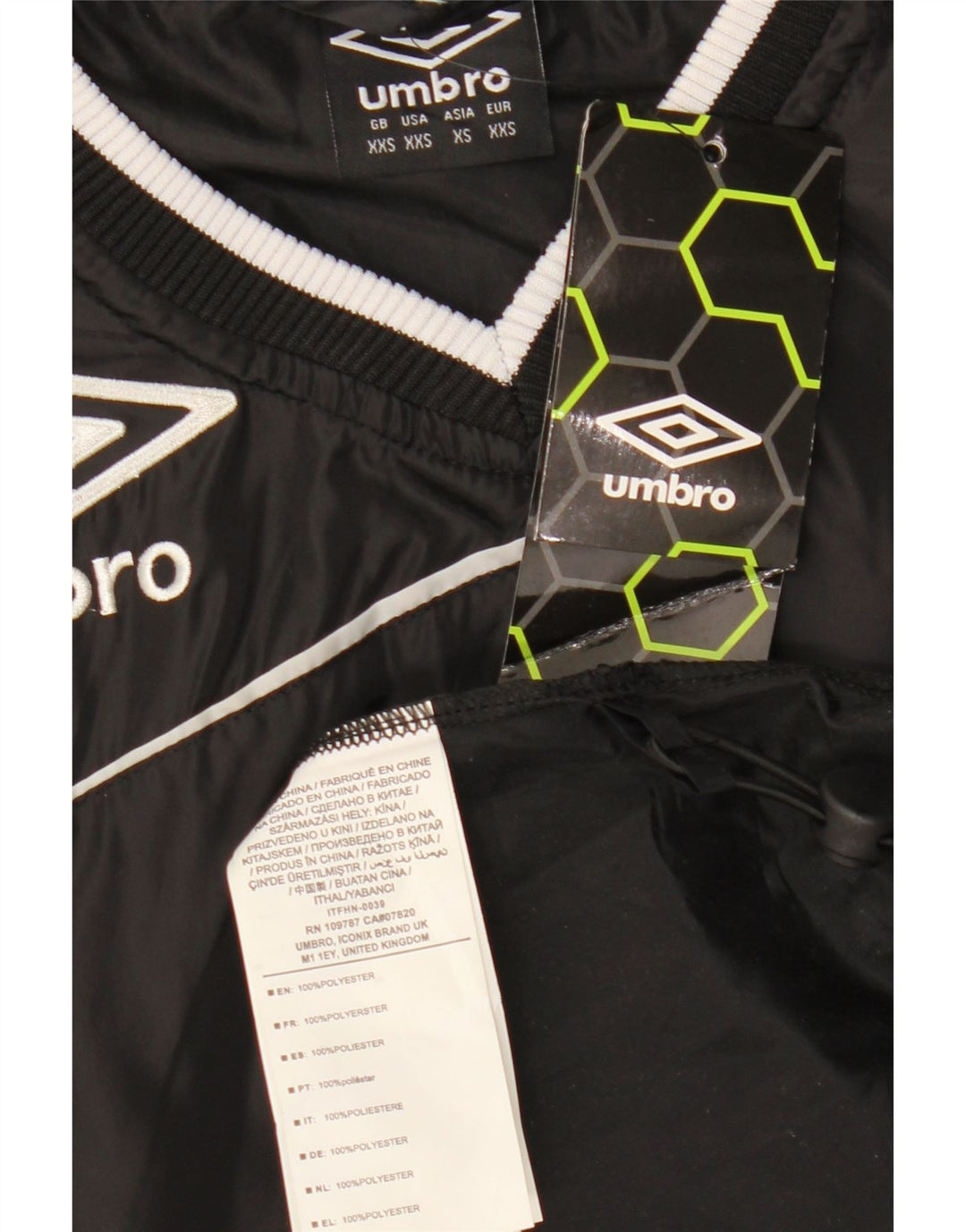Tuta da uomo pullover Umbro Top 2XS poliestere nero