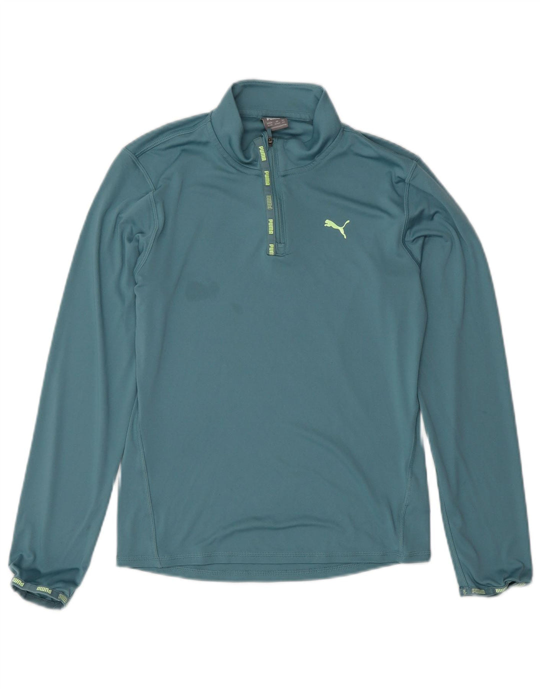 Maglia da tuta Puma da ragazzo con zip e collo, 13-14 anni, in poliestere blu