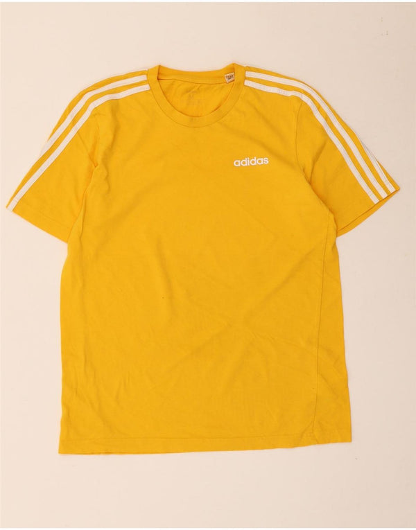 T-shirt da uomo Adidas Top in cotone giallo medio