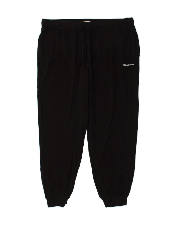 BEN SHERMAN Womens Tracksuit Trousers Joggers UK 18 XL Black Cotton | Vintage Ben Sherman | Thrift | Second-Hand Ben Sherman | Used Clothing | Messina Hembry 