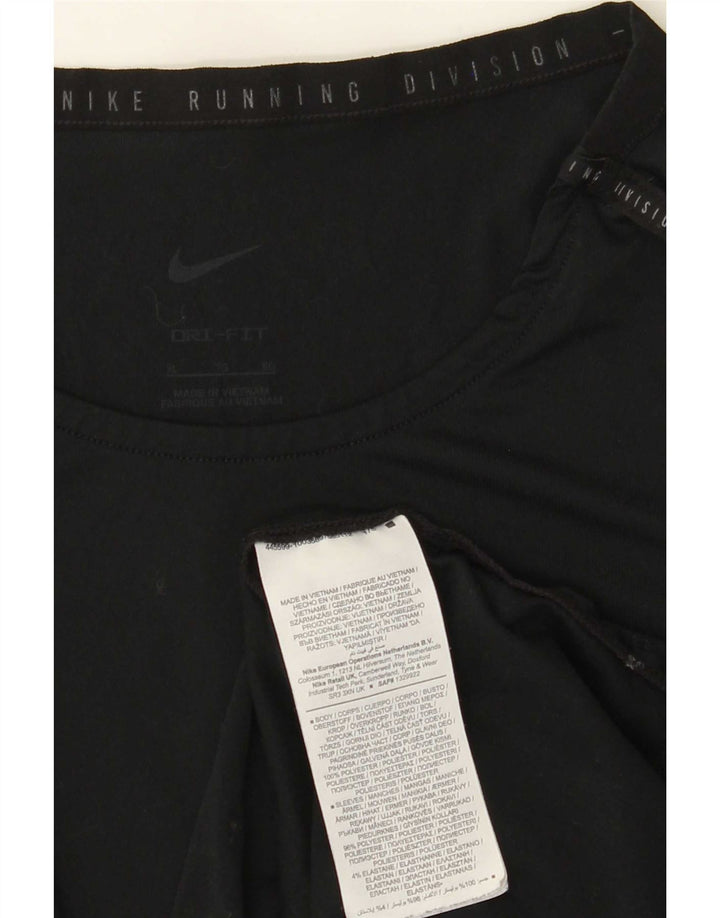 T-shirt da uomo Nike Dri Fit Top XL poliestere gessato nero