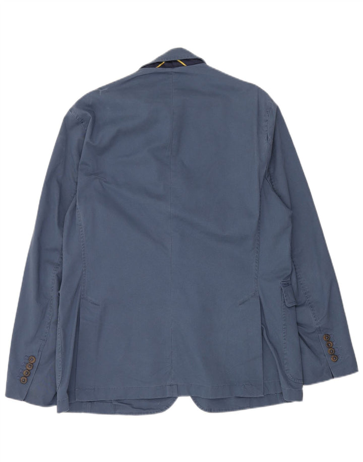 POLO RALPH LAUREN Giacca blazer a 2 bottoni da uomo UK 42 XL Cotone blu navy