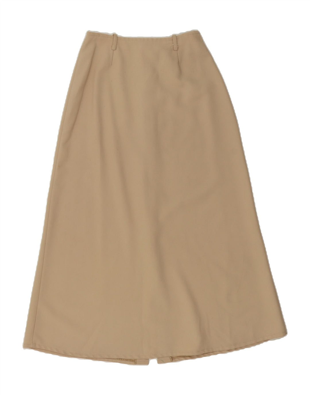 VINTAGE Womens High Waist Maxi Skirt IT 42 Medium W26 Beige Polyester Vintage Vintage and Second-Hand Vintage from Messina Hembry 