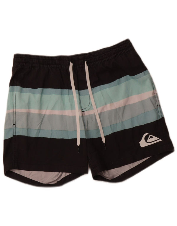 QUIKSILVER Pantaloncini da bagno da uomo piccoli in poliestere color block grigio