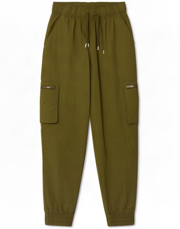 Pantaloni da tuta da bambina Nike Joggers 12-13 anni Large Nylon kaki
